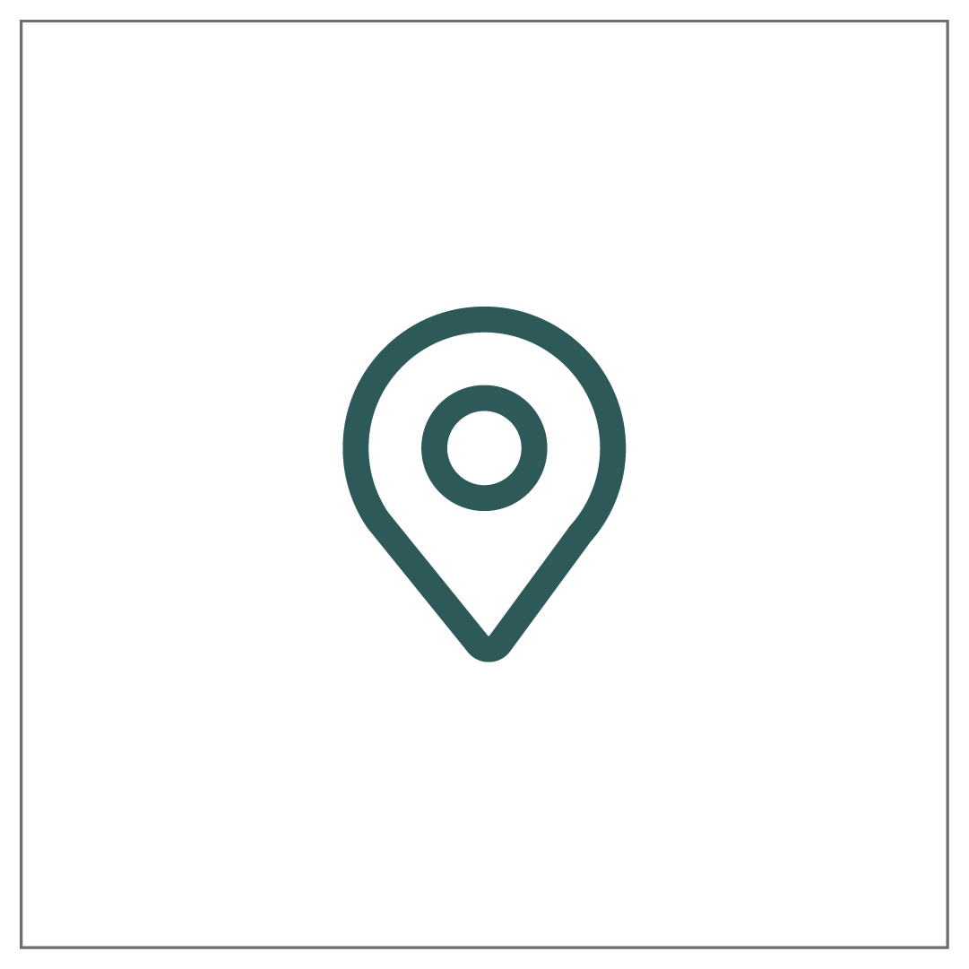 Black square with a gray map pin icon in the center.