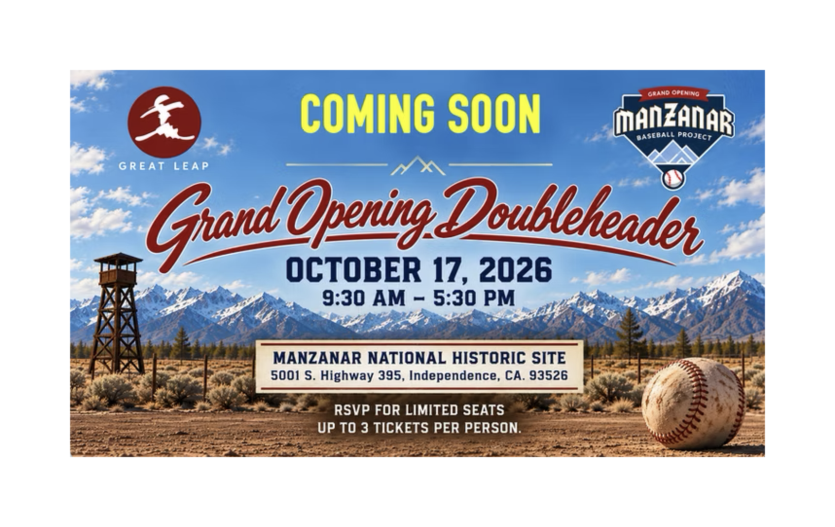 Manzanar Baseball Project Grand Opening