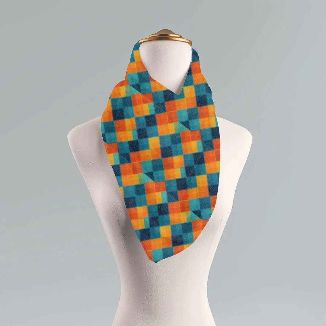 Autumn Plaid Scarf: Oversized Cozy Fall Wrap