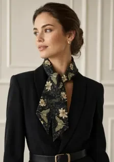 Moonlit Moth Garden Twilly Scarf
