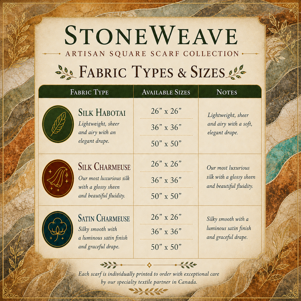 Size-Fabric Earthy Terraced Stone Mosaic Square Scarf.png