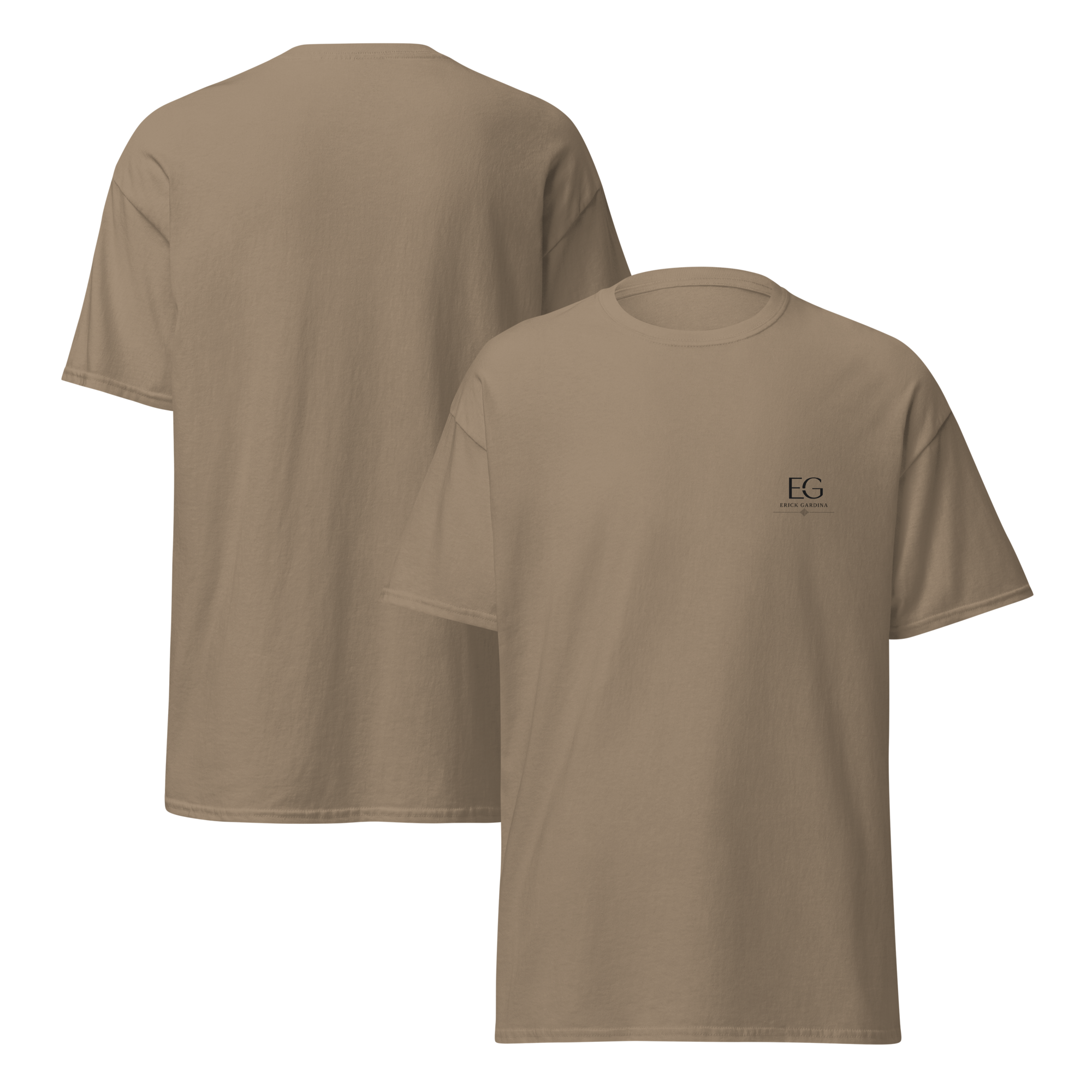unisex-classic-tee-brown-savana-front-and-back-6a3716511e82e.png