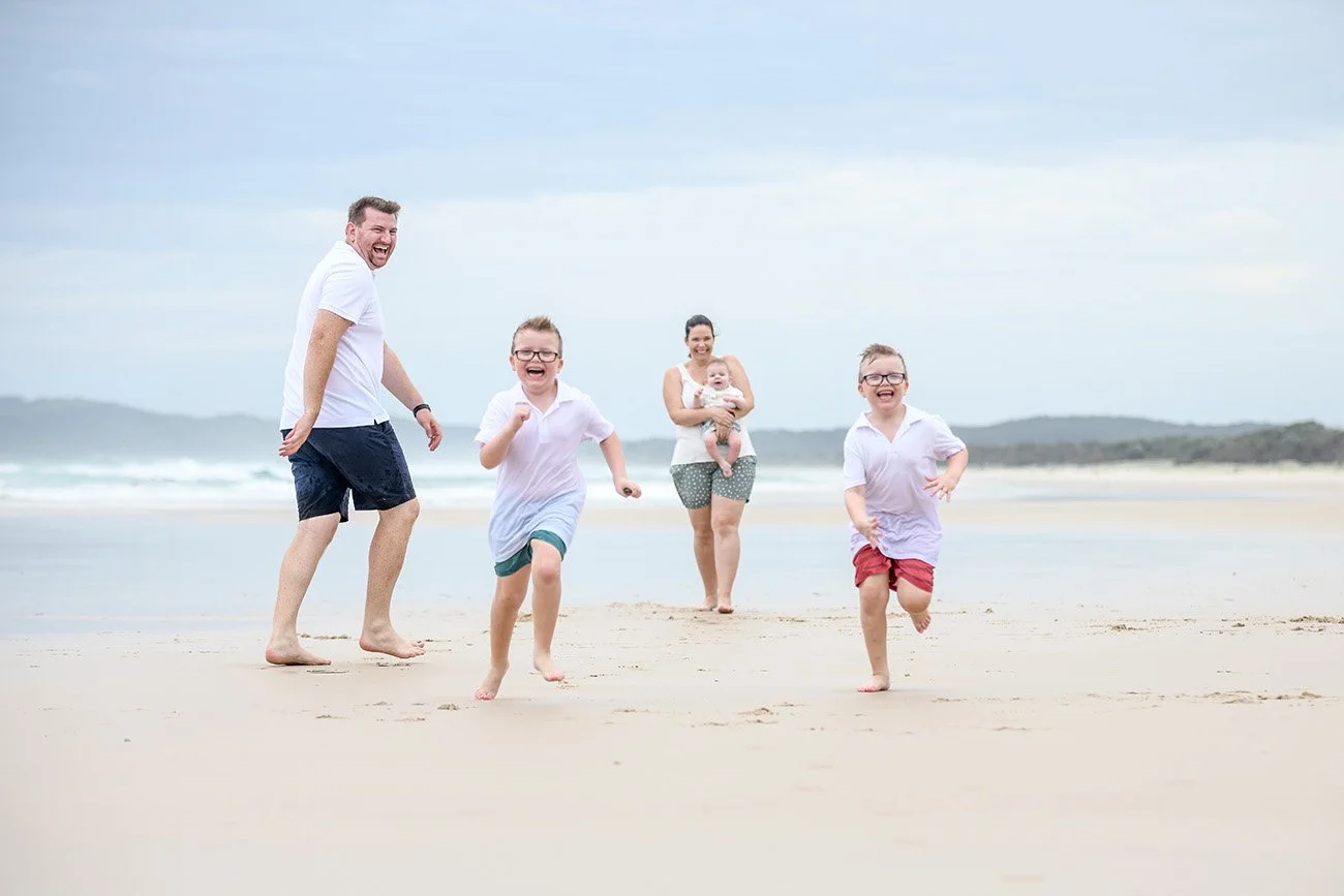 Fun afternoon at Tallows beach, Byron Bay