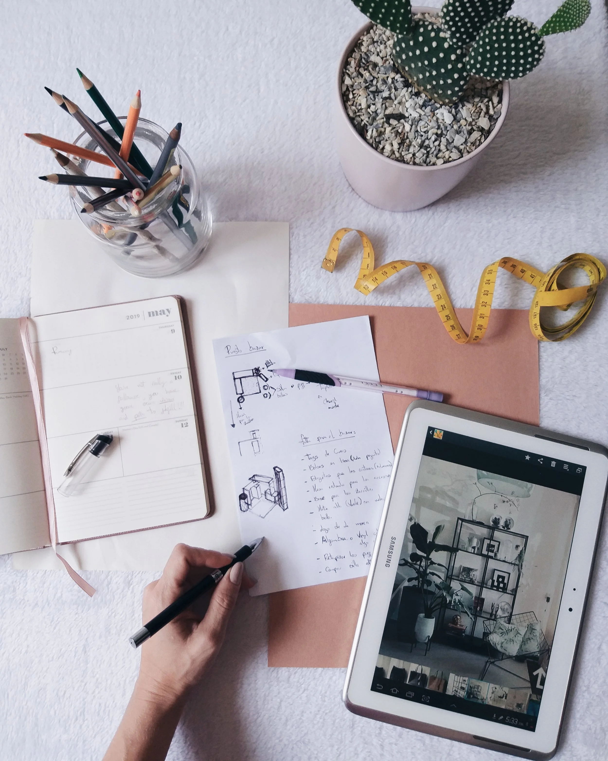 desk layout Naty Nicholls