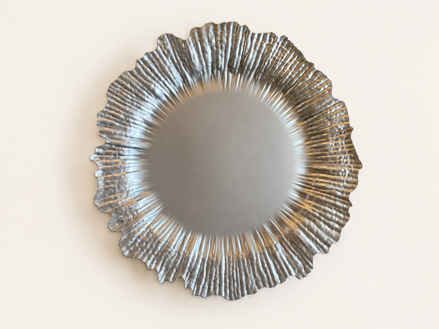 13 Inch  Silver Reef Rim  Chargers - $1
