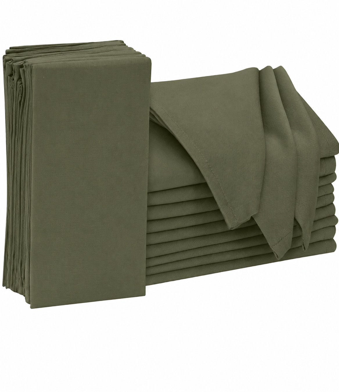 Martini Olive Cloth Napkins 18x18 Inches Polycotton fabric ‎- $1
