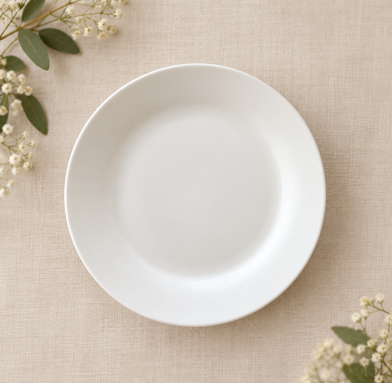 7.5" Catering Round Salad/Dessert Plate - $1
