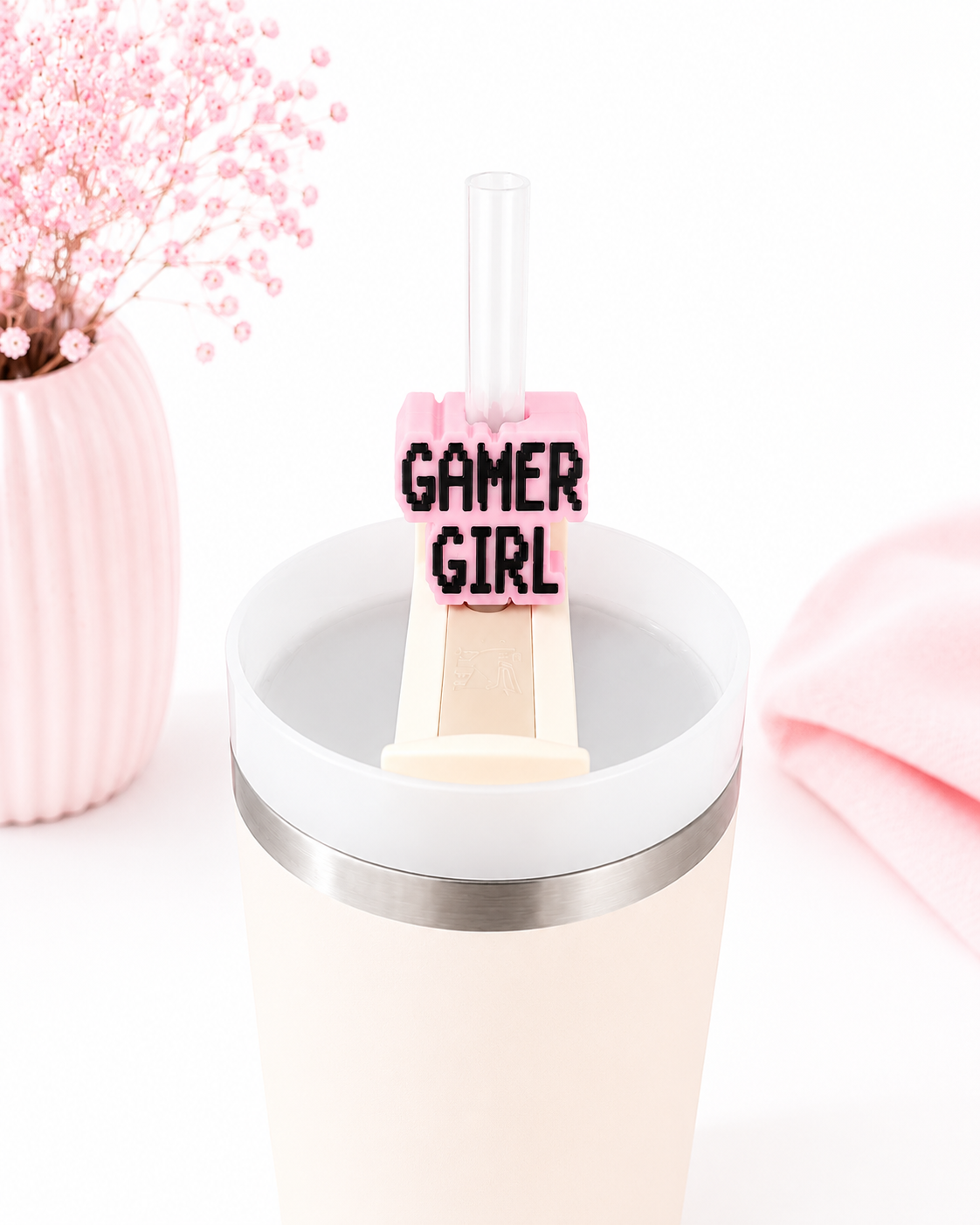 Gamer Girl Straw Topper