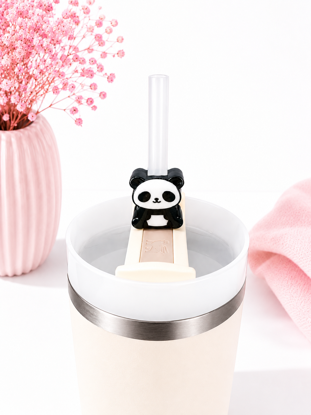 Panda Straw Topper