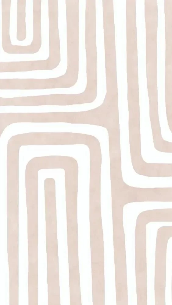 Pattern of beige and white maze-like lines on a flat surface.
