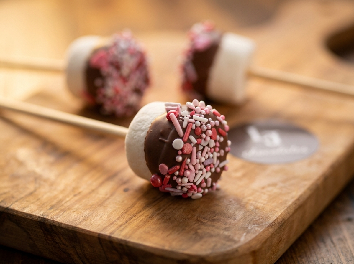 Dozen Chocolate-Dipped Marshmallo Pops