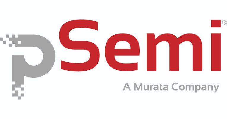 Logo for Semiconductors, a Murata Company, featuring a stylized 'S' in gray and red.
