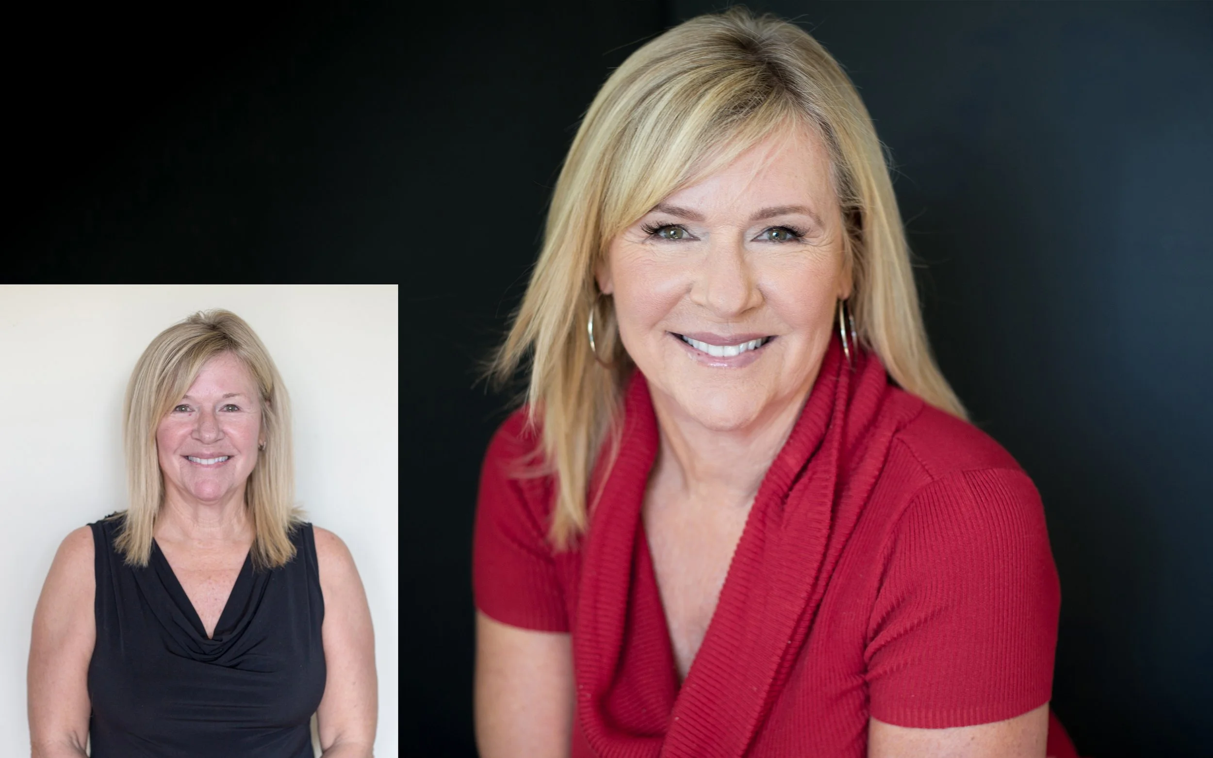 Before and after photos: the magic of a little glam