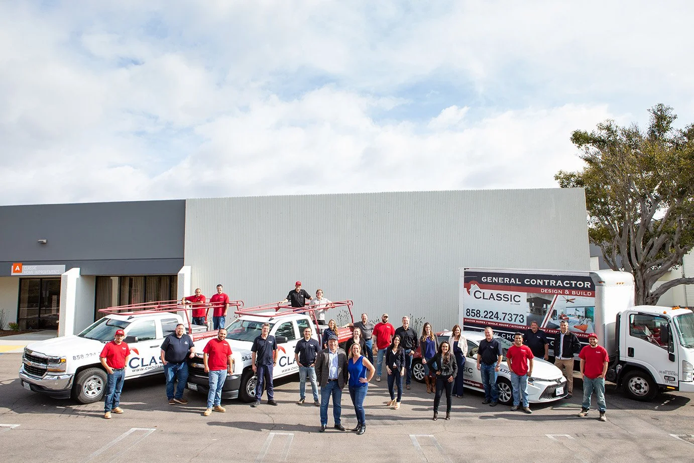 Team photos and headshots for Classic Home Improvements
