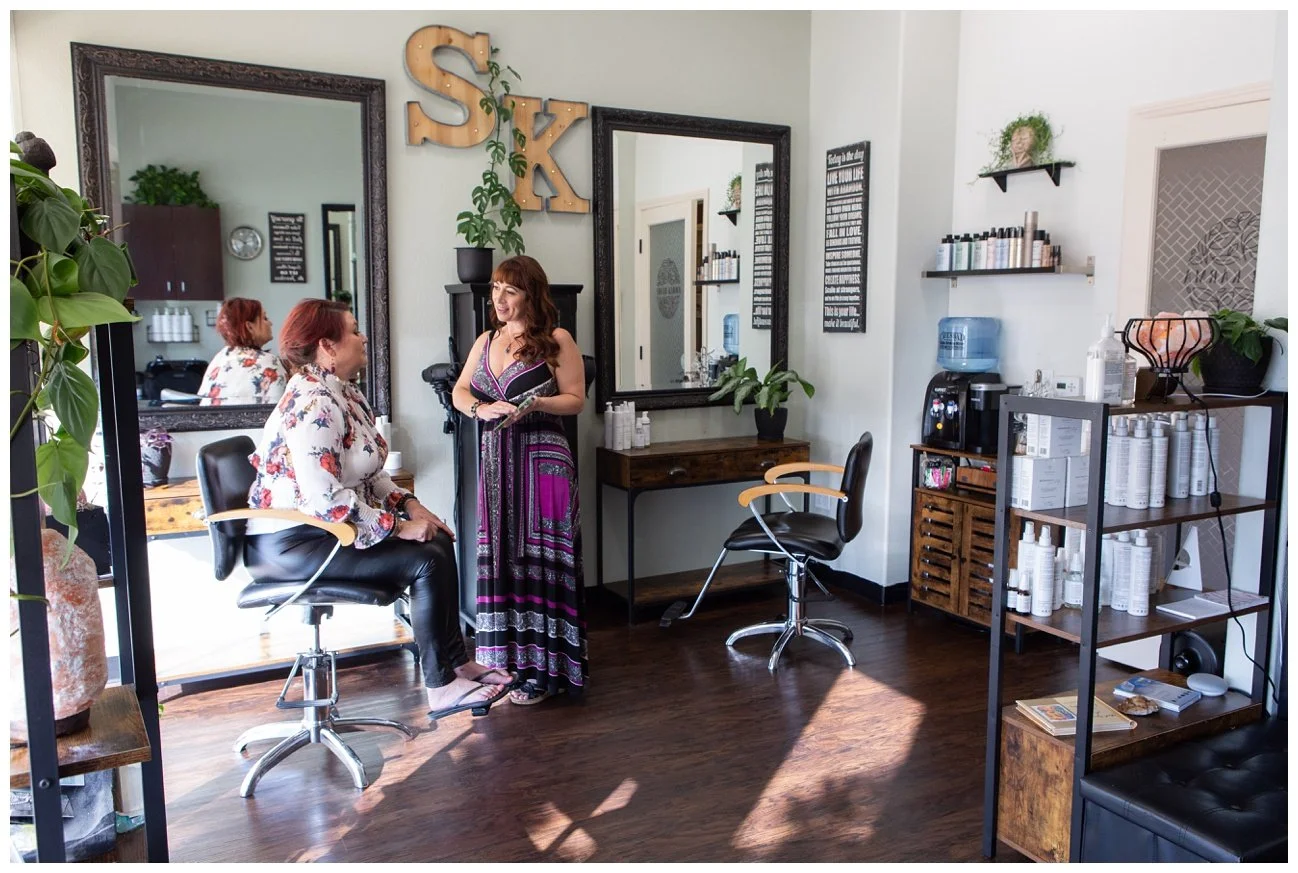 Branding photos for Oceanside sustainable hair stylist