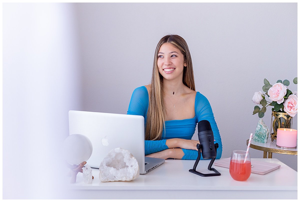 Branding photos for San Diego podcaster