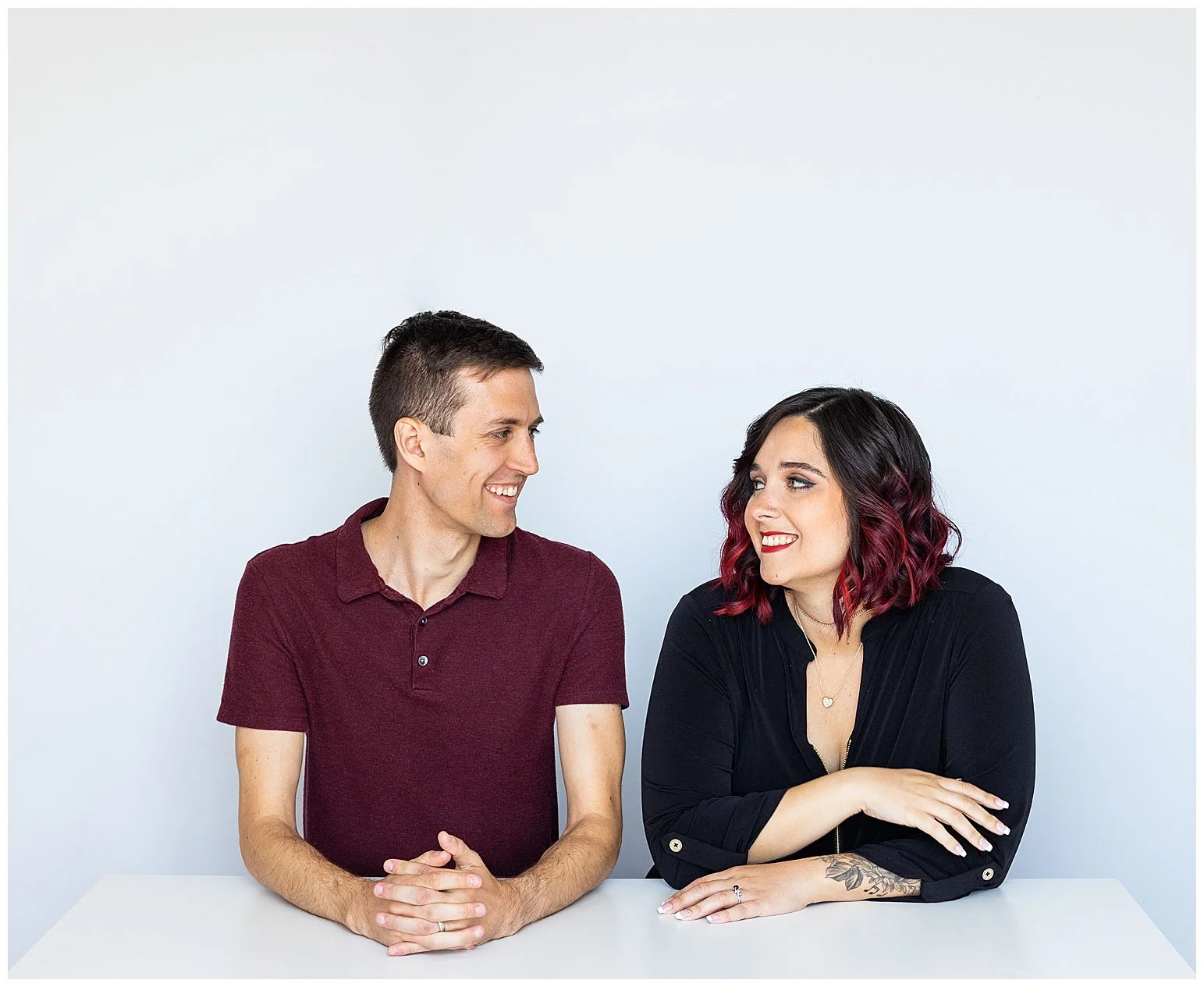 Branding photos for podcast studio