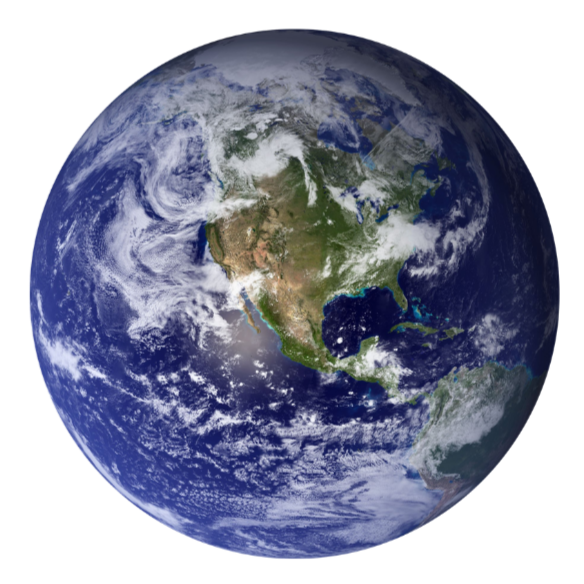 A satellite view of Earth showing North America, Central America, parts of South America, and surrounding oceans.