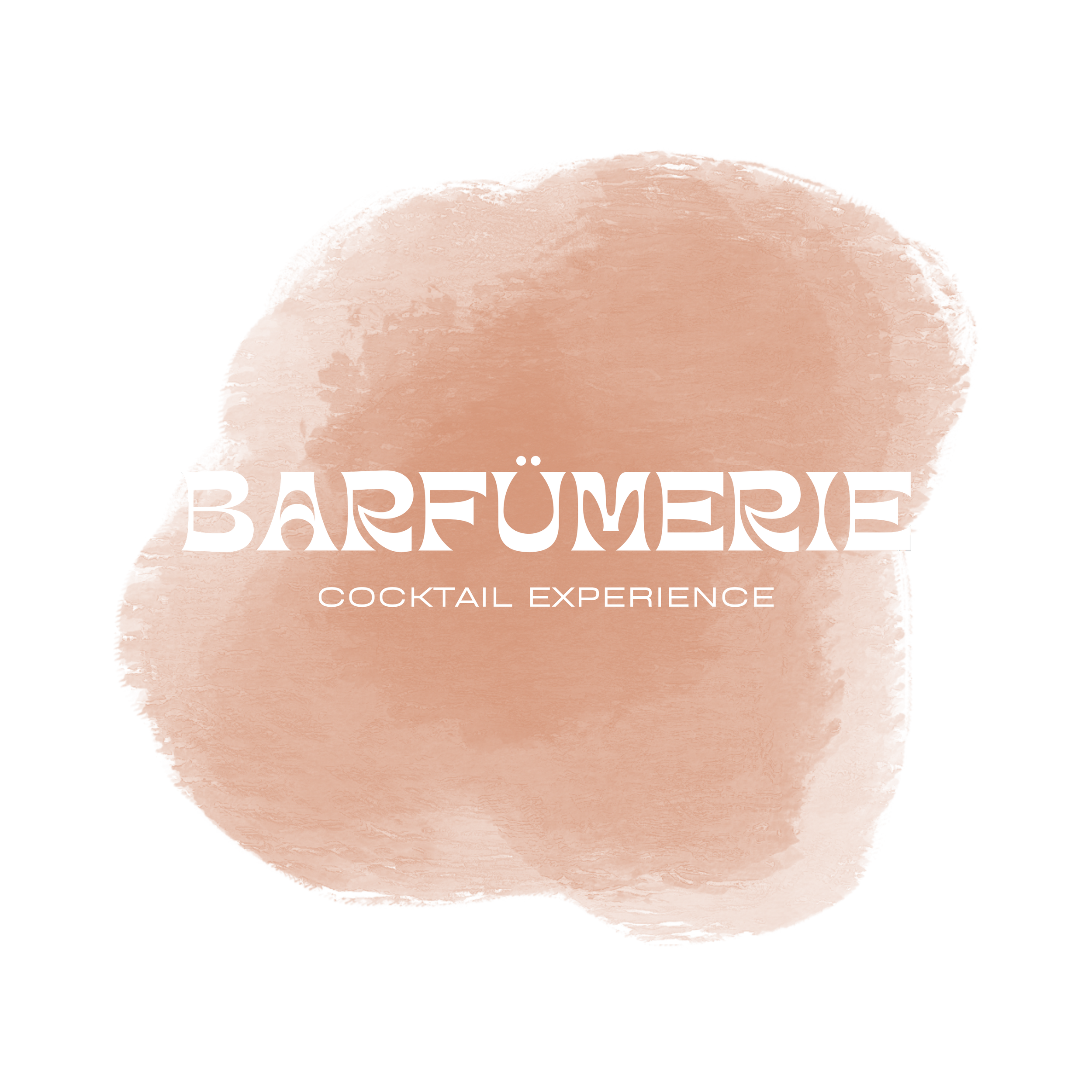 Bäckerei Logo mit großen Brot- und Gebäck-Symbolen und dem Text Bäckerei, Cocktail Experience darunter.