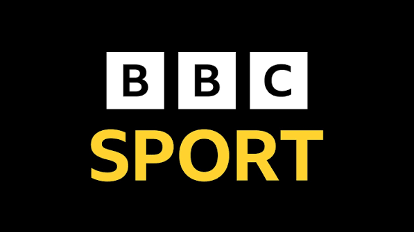 BBC Sport logo with black background and yellow and white text.