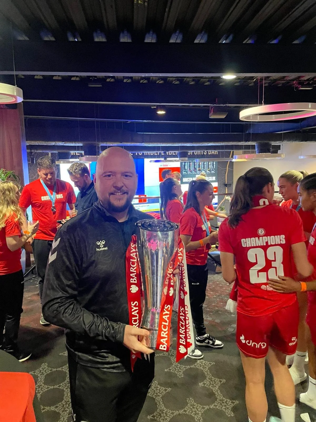 James Thomas, Bristol City WSL2 Championship trophy