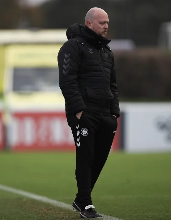 James Thomas Coaching from the touchline for Bristol City 