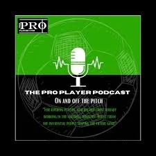 Podcast cover for The Pro Player Podcast, featuring a microphone icon and green background. James Thomas appeared on the podcast discussing his career journey and giving advice to young coaches