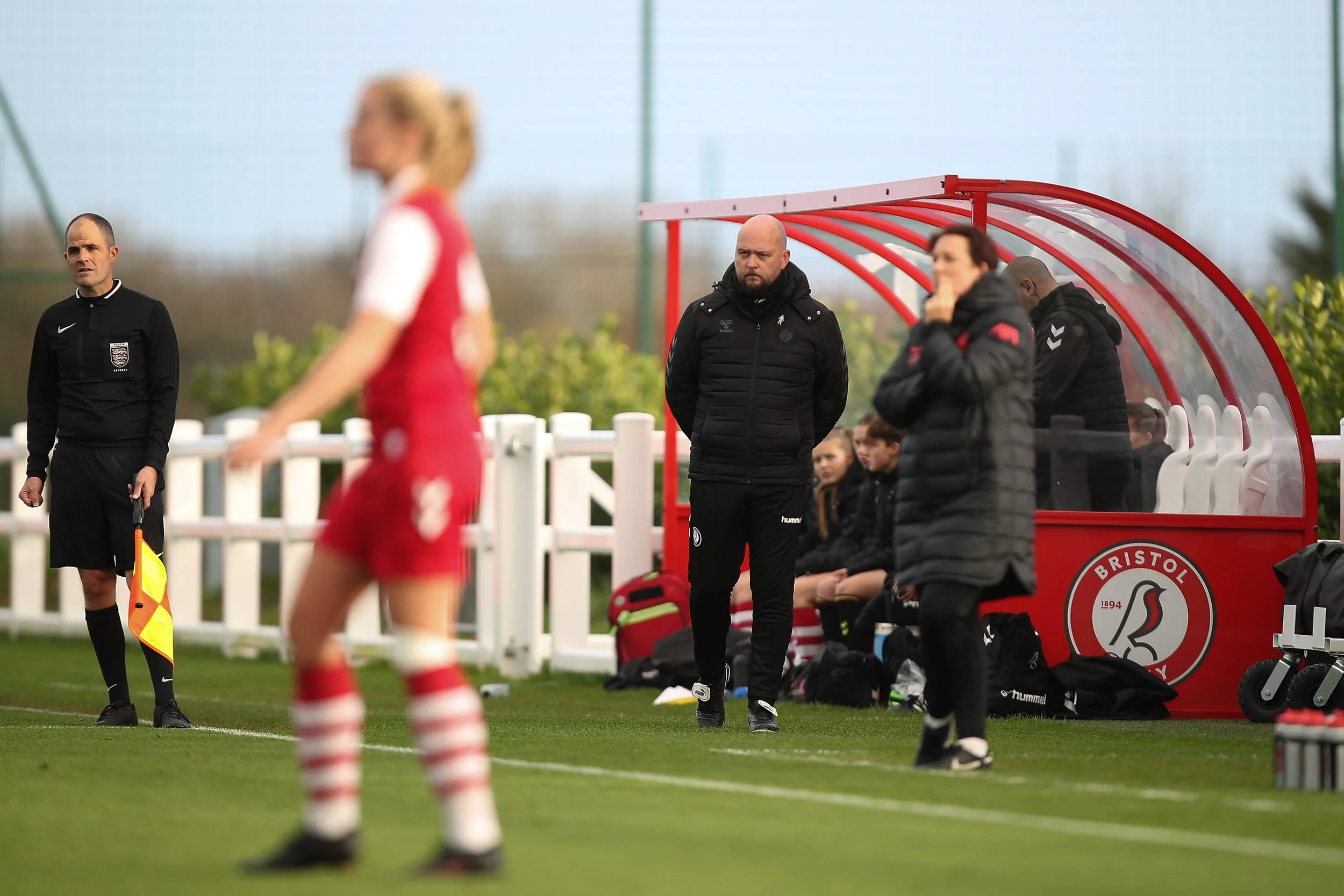 James Thomas Coaching Bristol City Womens Academy u21 team vs Liverpool