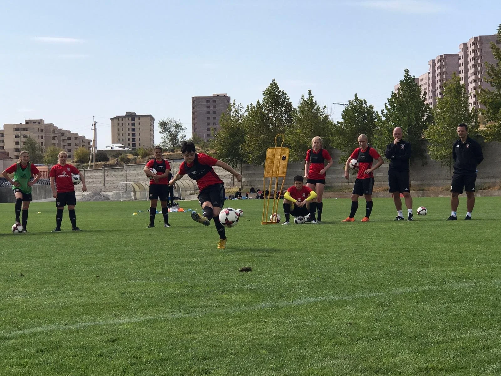 James Thomas Coach, Wales WNT u19 camp in Armenia 2018