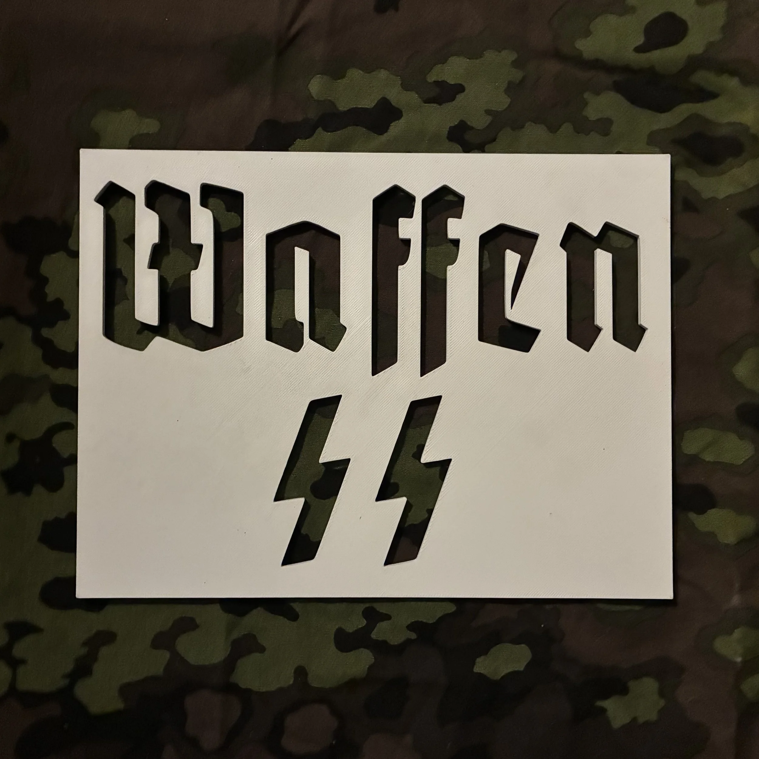 Waffen SS Insignia Stencil (3D printed)