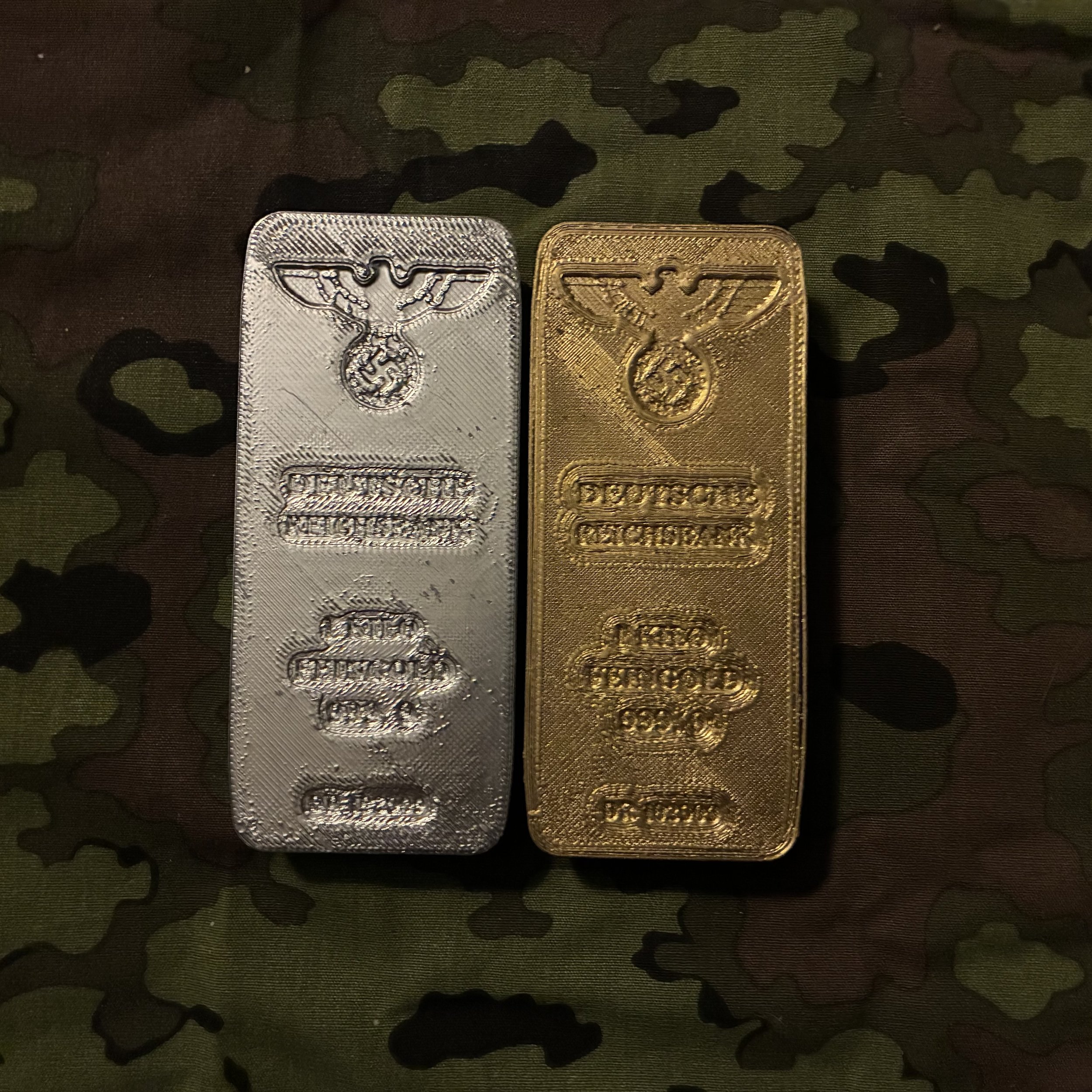 German ww2 gold bars {SET} 3D printed