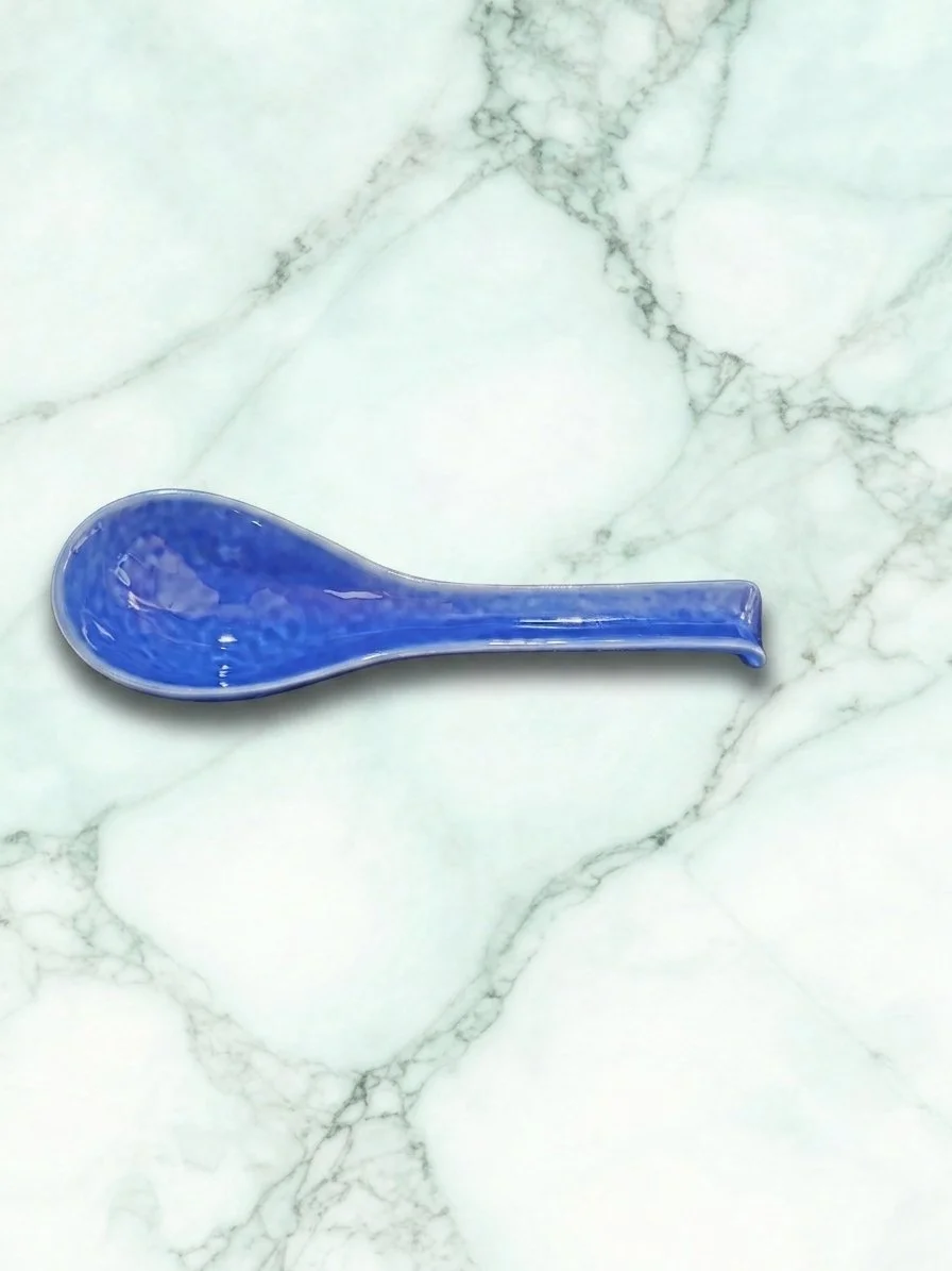 Cobalt Blue Ramen Soup Spoon or Renge/Blue