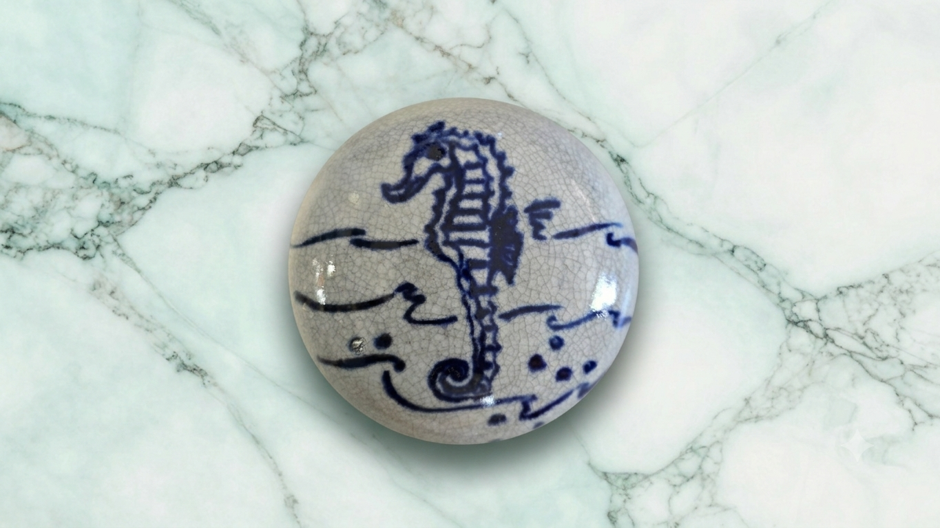 Decorative Sea Horse Bulb Pottery/Collectible