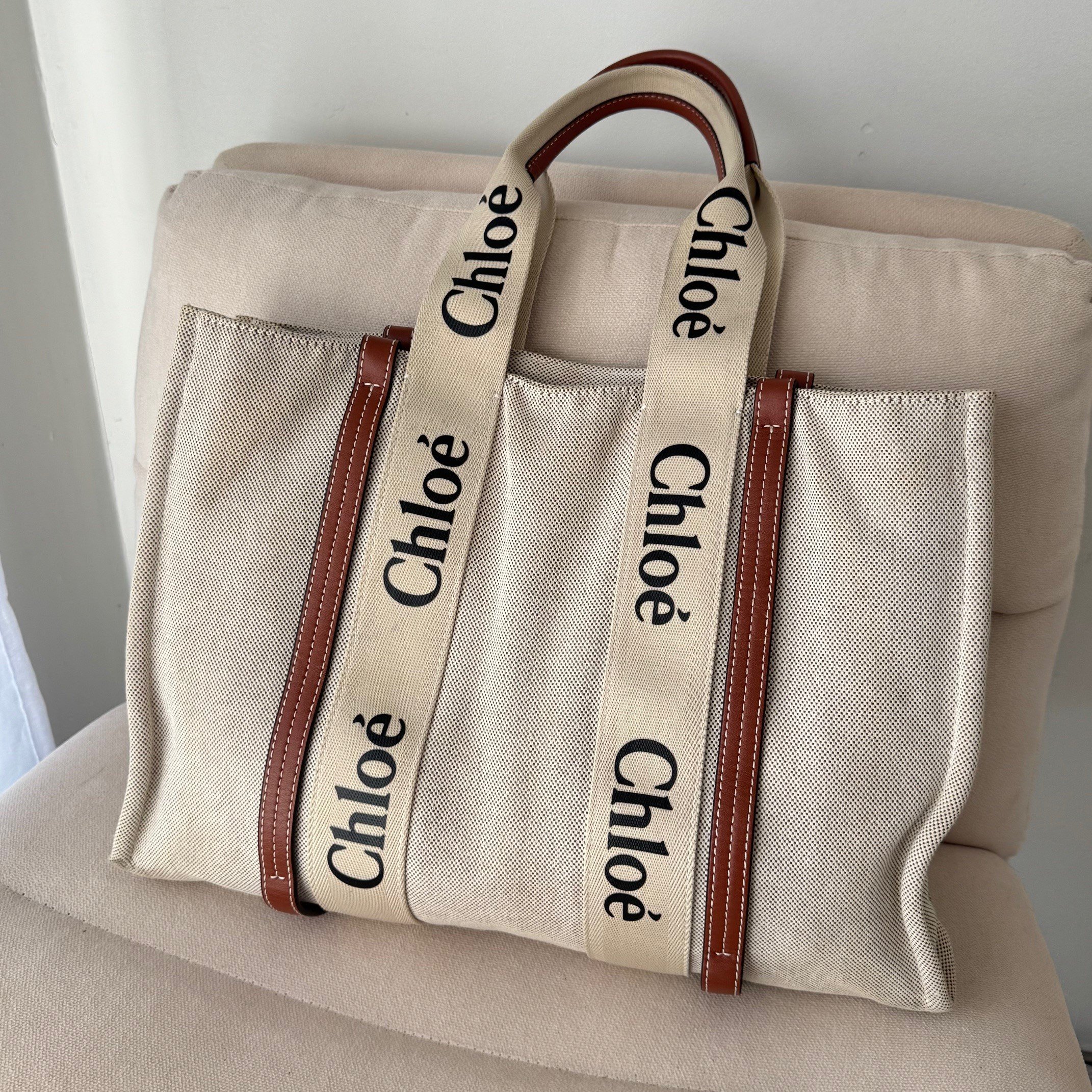 Chloe Woody Large Tote Bag