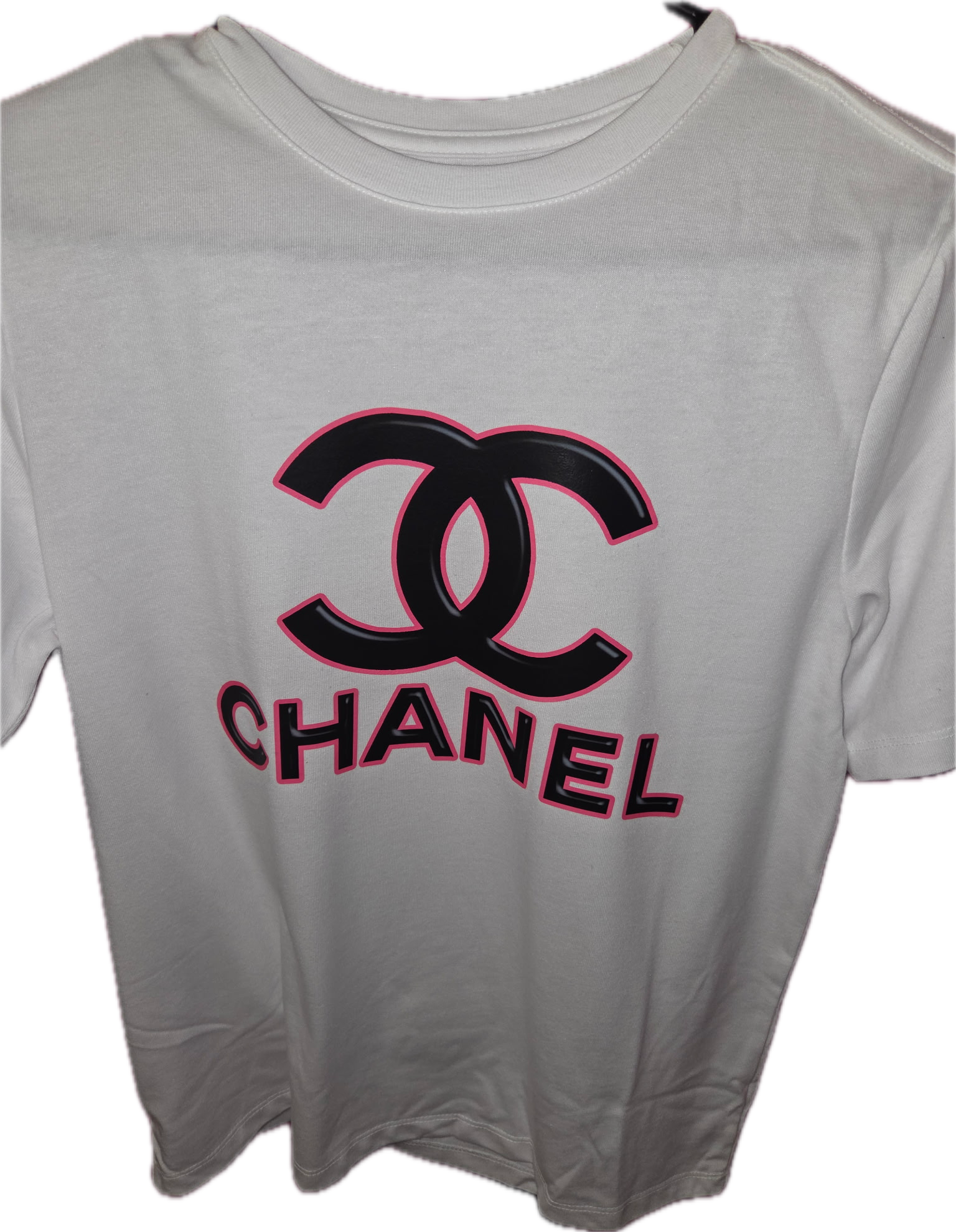 Pink and Black Inspired C T-shirt