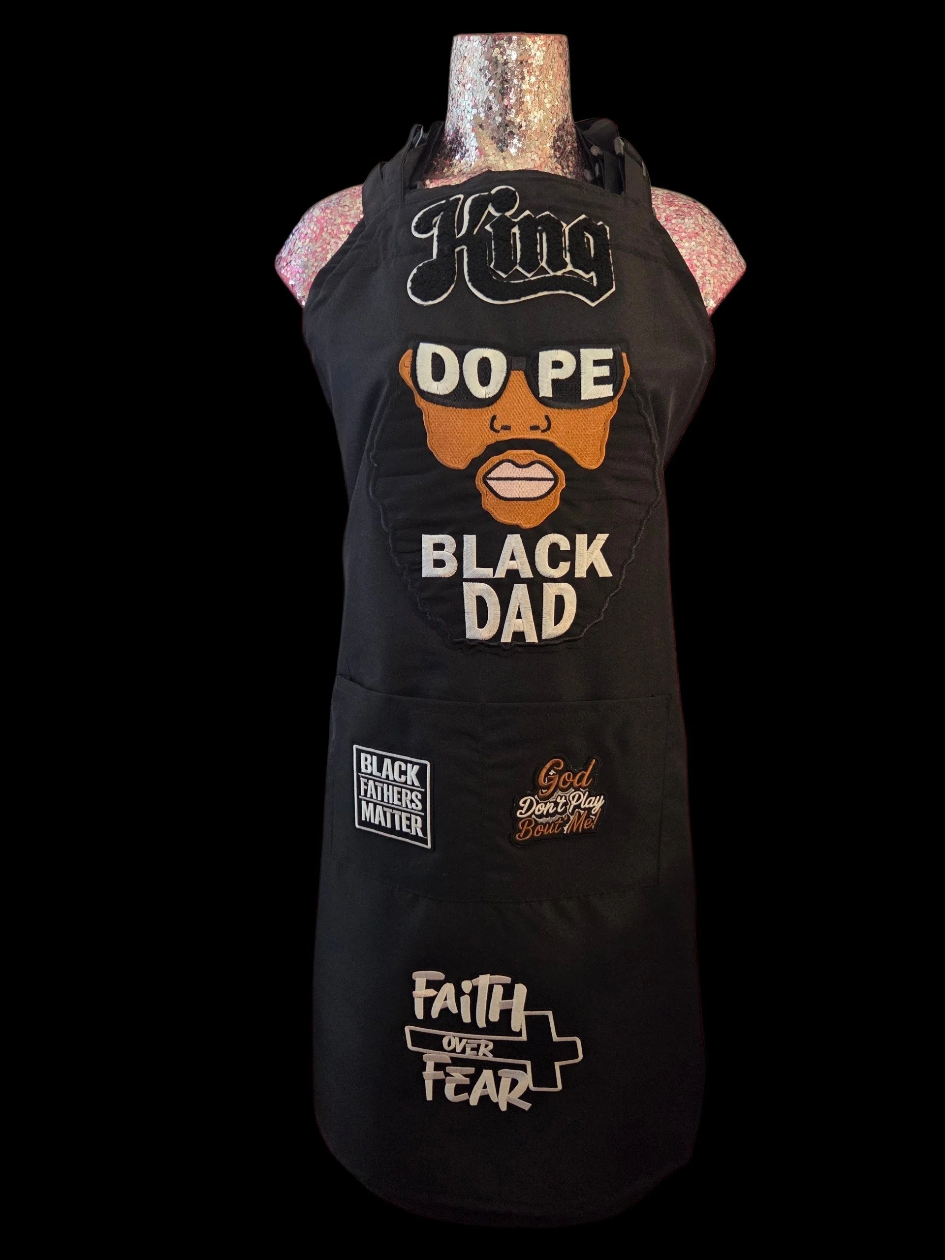 Father Day - Custom Inspired Apron-KING BLACK