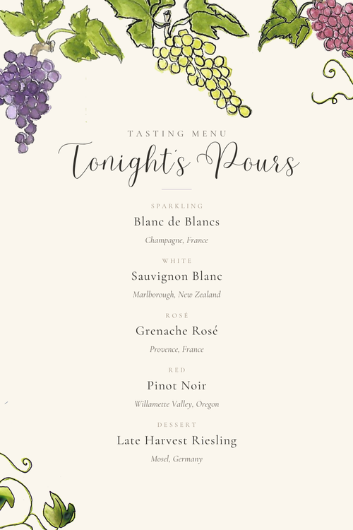 Tasting menu