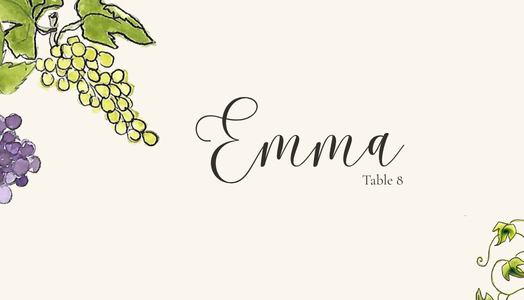 Place card — Emma