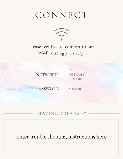 Wi-Fi connect page