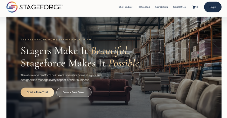 Stageforce homepage