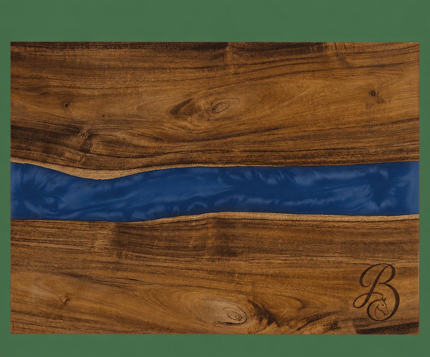 Blue Pearl Resin Serving Board