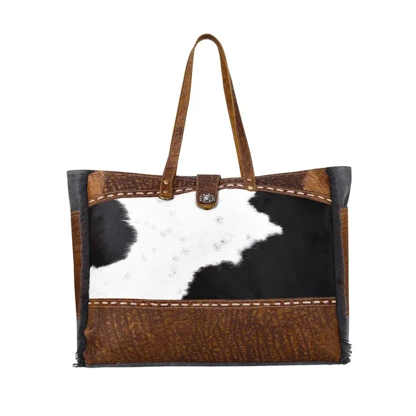Myra Asher Canvas And Hairon Bag