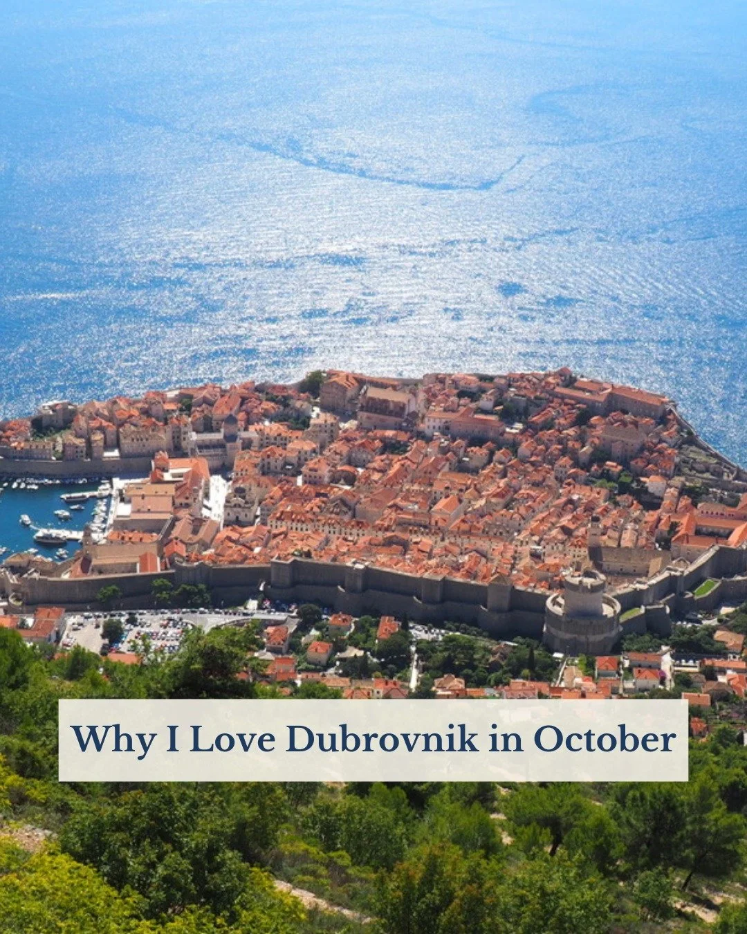 Dubrovnik is beautiful year-round, but October offers a combination that's hard to beat: pleasant weather, fewer crowds, and lower prices than peak summer.

It's one of my favorite times to visit Croatia.