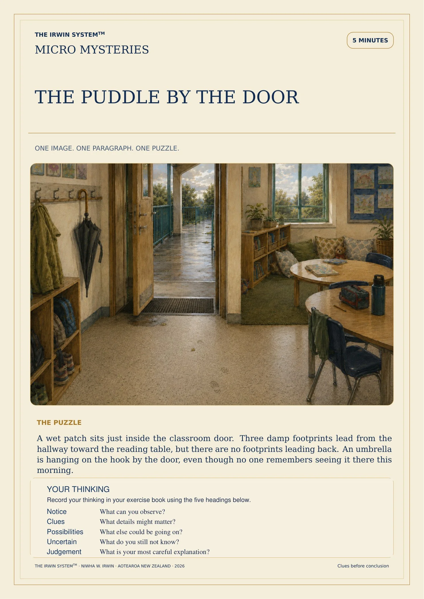 Micro Mysteries — Six Five-Minute Classroom Reasoning Challenges | Single-School Licence