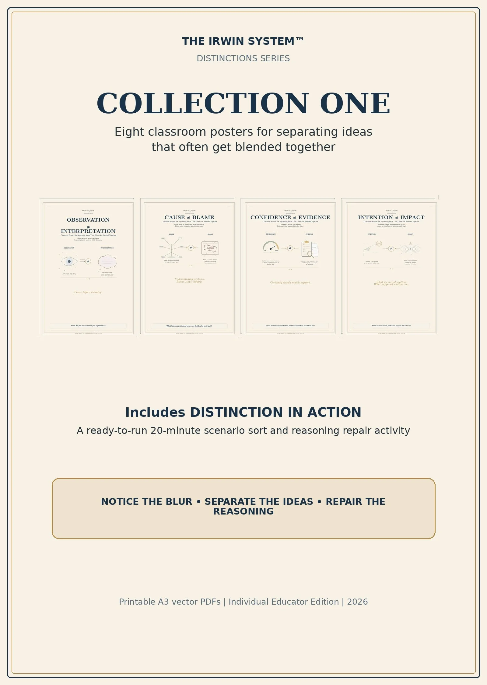 The Irwin System™ Distinctions Series: Collection One