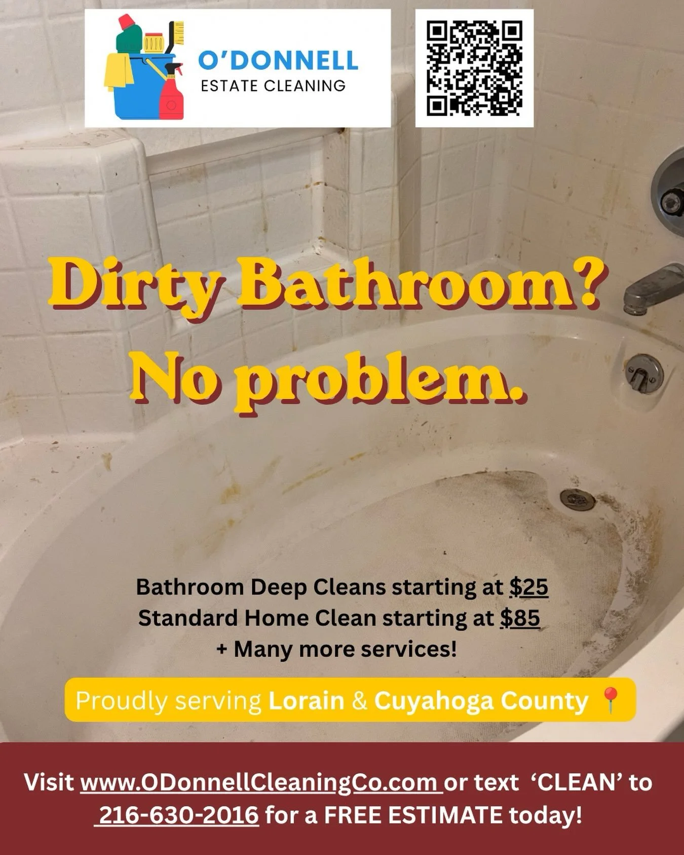 Let&rsquo;s get that shower taken care of so you can relax in your space once again! 🧼🫧 
ODonnellCleaningCo.com or text CLEAN to (216)630-2016 
#lorainohio #clevelandohio #cuyahogacounty
