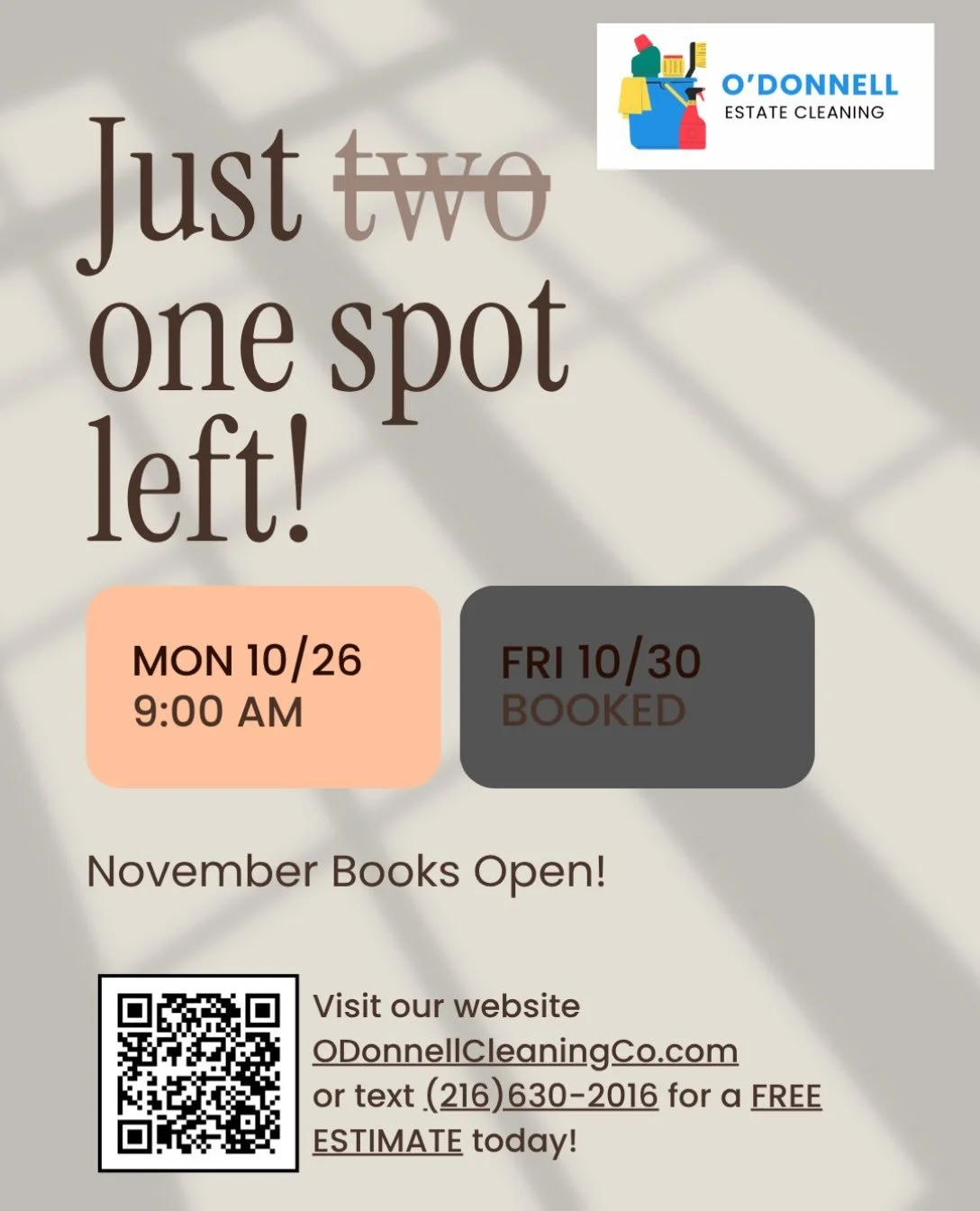 November Books open! 

#lorainohio #cleveland #clevelandsmallbusiness