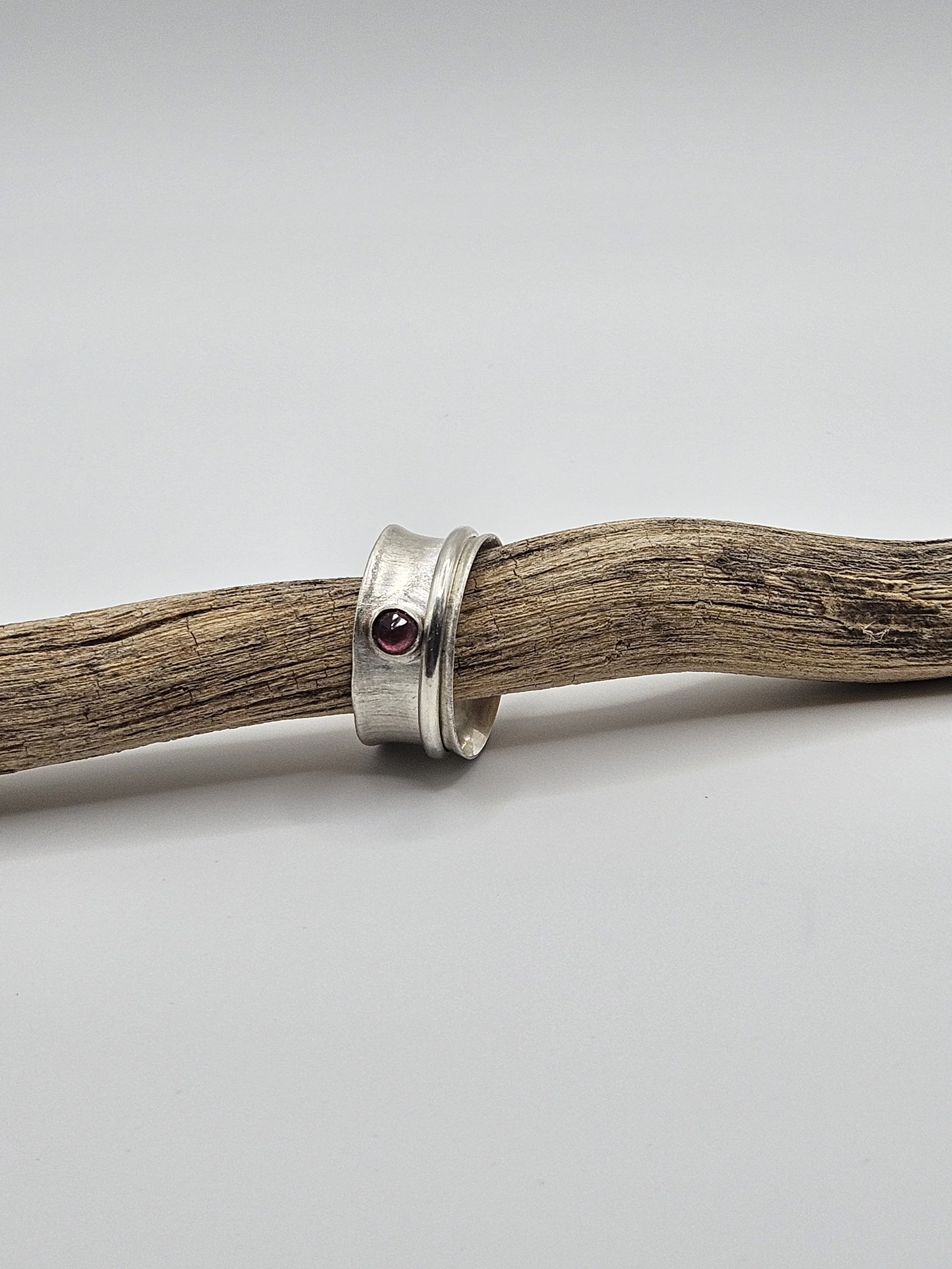 "Compassion" Pink Tourmaline Spinner Ring