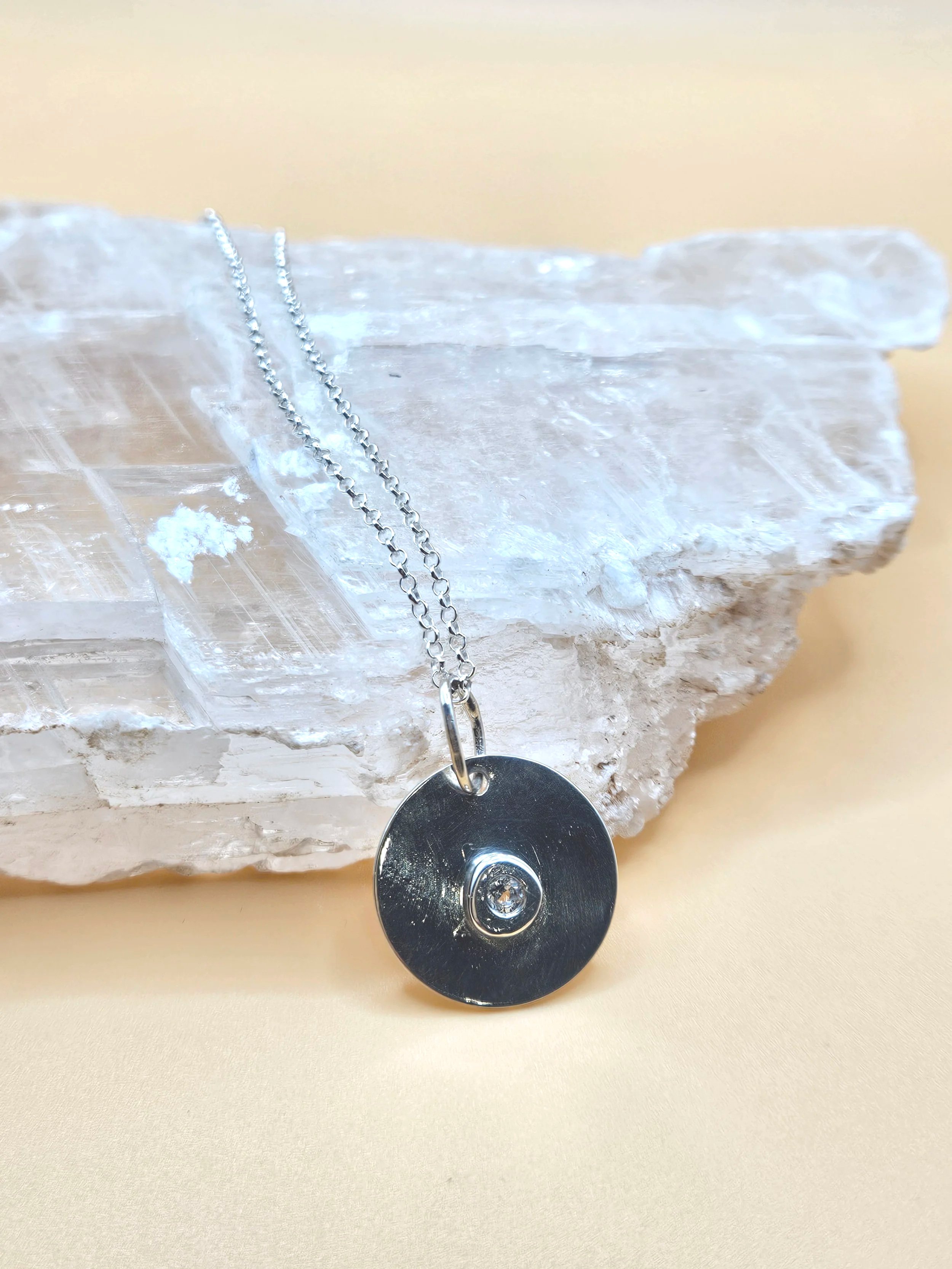 "Star Seed" White Topaz Pendant