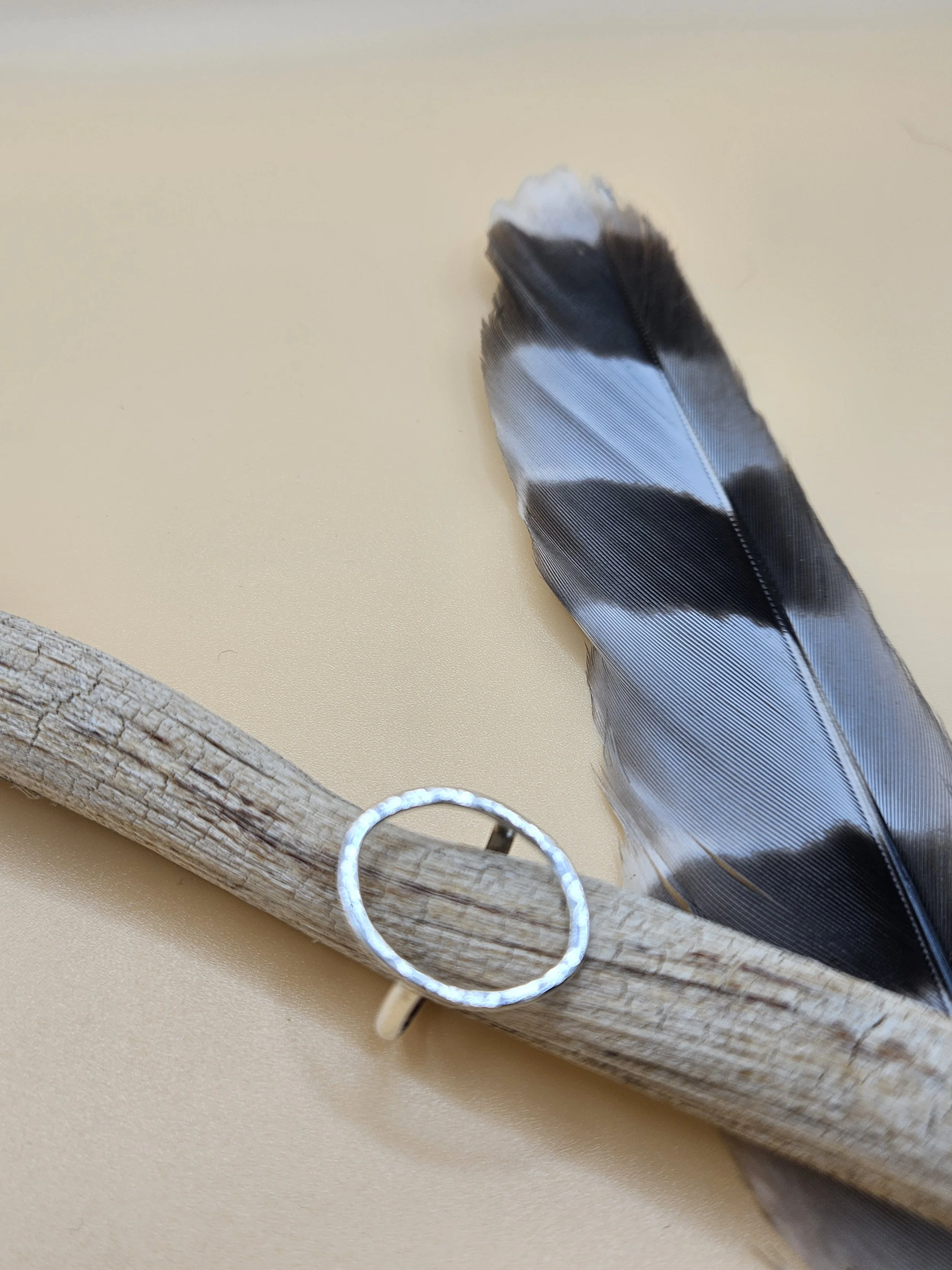 Sterling silver Karma ring size 7.